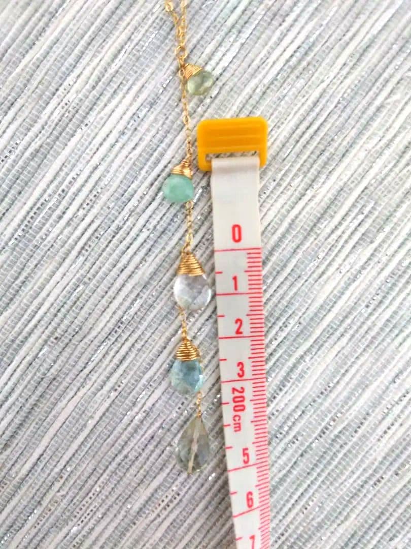 HAWAIIファイティングイール　アクアマリン・ムーンストーン天然石ネックレス