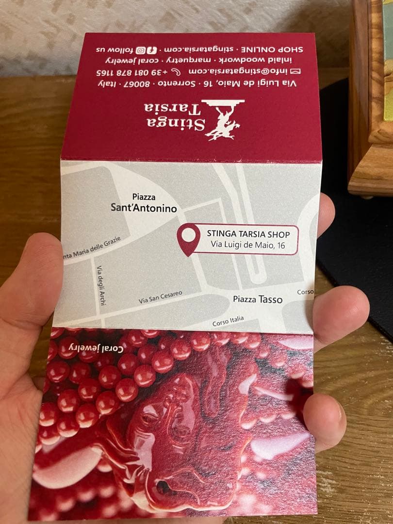 stinga tarsia 象眼細工　木製　オルゴールつき　ジュエリーボックス