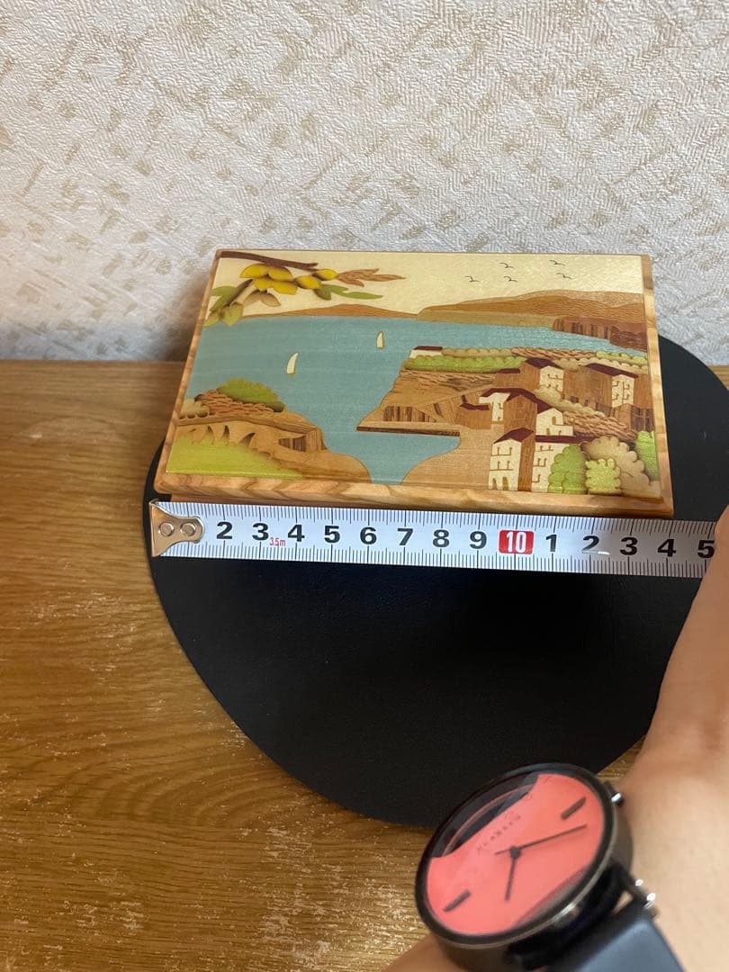 stinga tarsia 象眼細工　木製　オルゴールつき　ジュエリーボックス