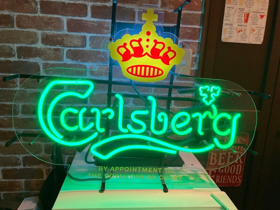 カールスバーグ ネオン菅 看板 インテリア ディスプレイ