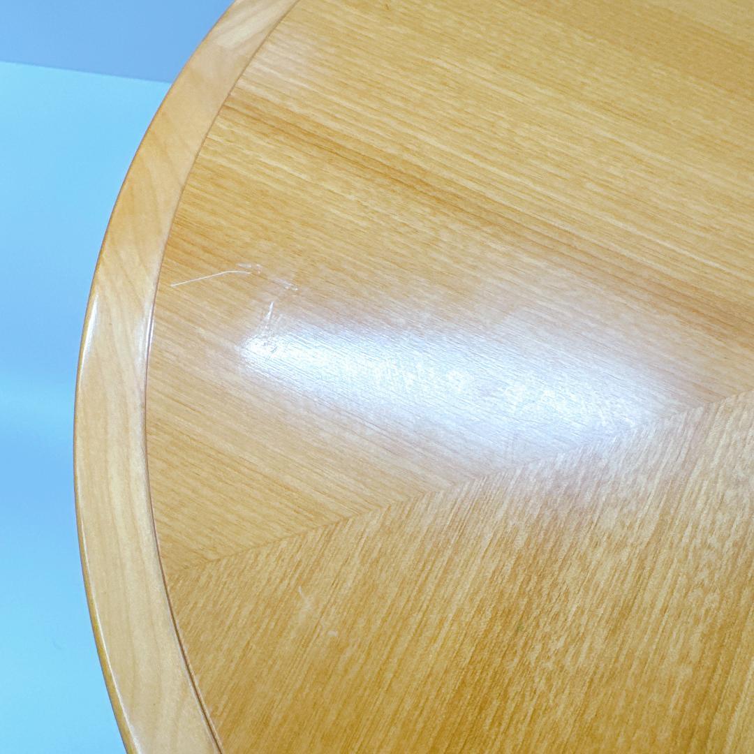 【良品】モリシゲ 木製 センターテーブル 楕円形