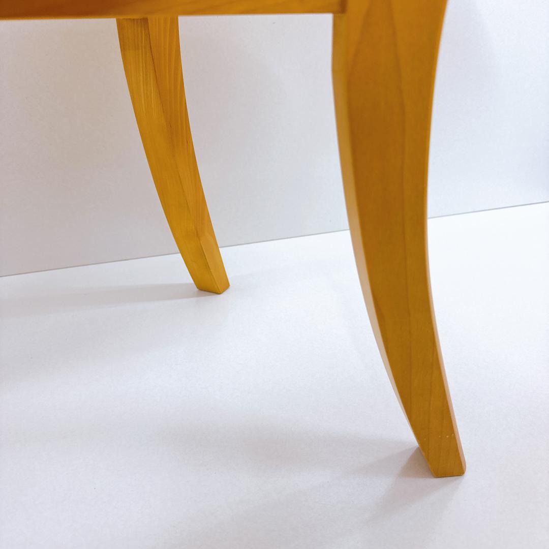 【良品】モリシゲ 木製 センターテーブル 楕円形