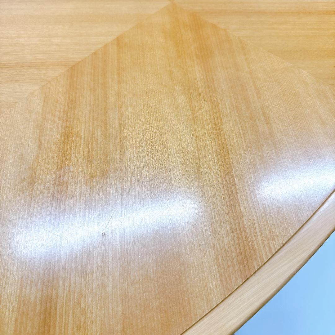 【良品】モリシゲ 木製 センターテーブル 楕円形