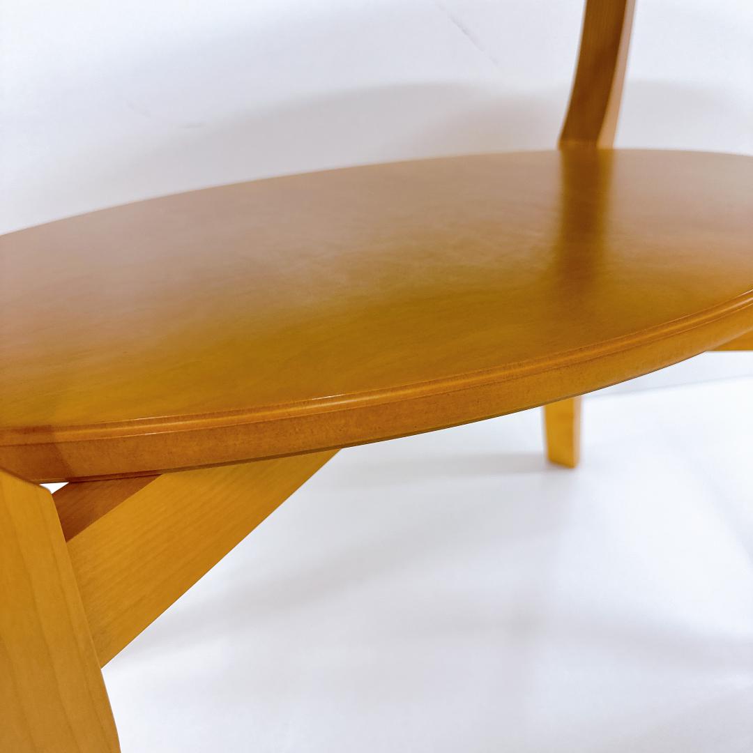 【良品】モリシゲ 木製 センターテーブル 楕円形