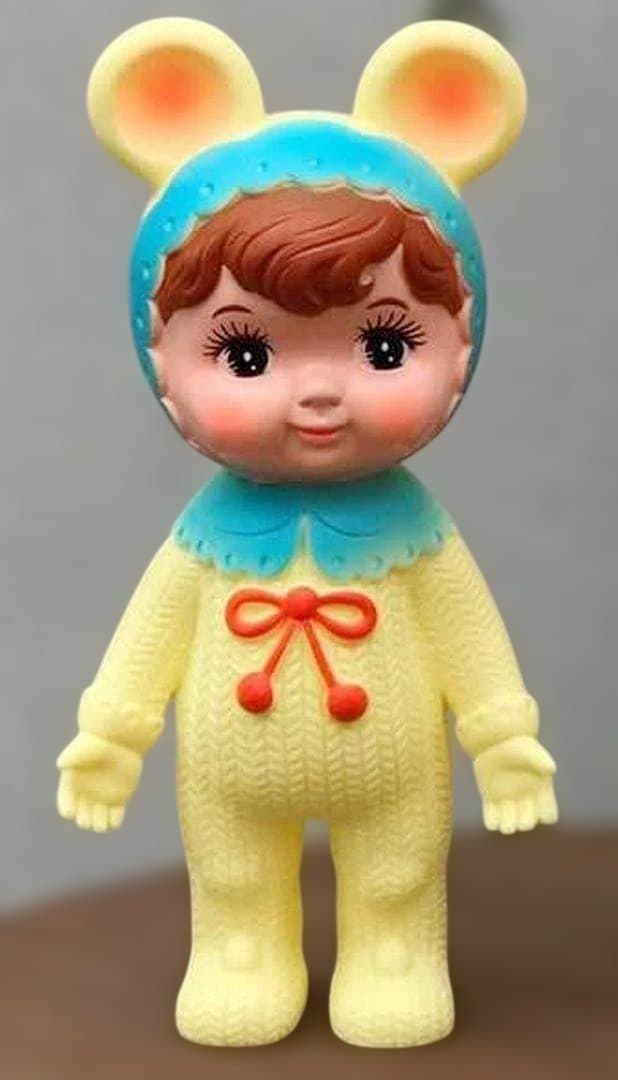 なかよしチャーミーちゃん　2体セット 昭和レトロ　人形　新品　ソフビ