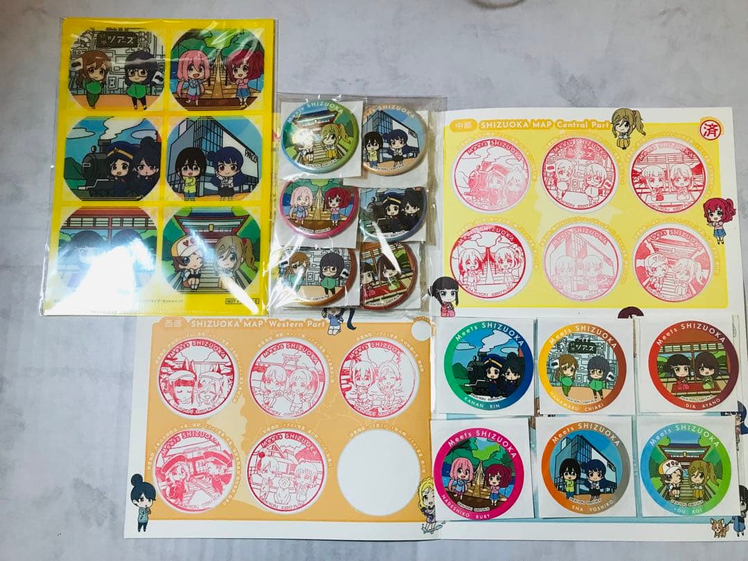 MeetsSHIZUOKA スタンプ 中部 ステッカー 缶バッジ セット - メルカリ