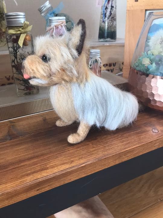 羊毛フェルト　ヨークシャテリア