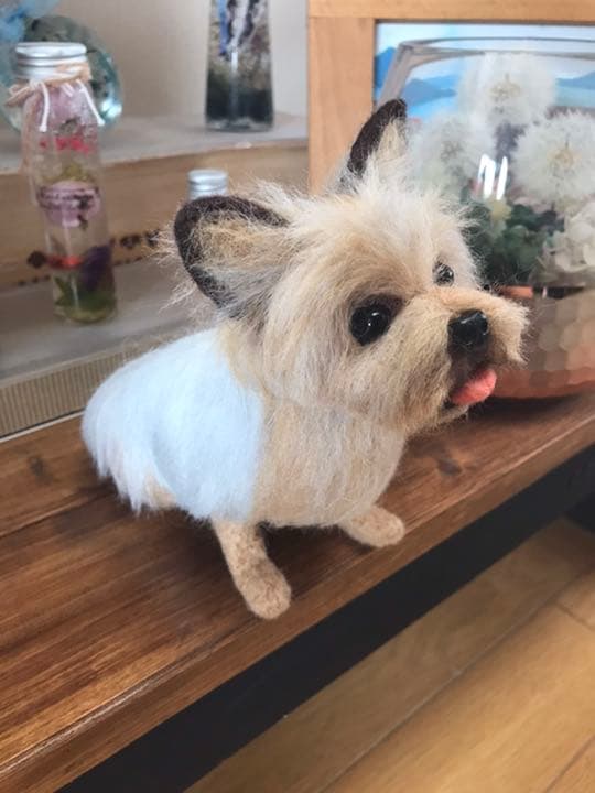 羊毛フェルト　ヨークシャテリア