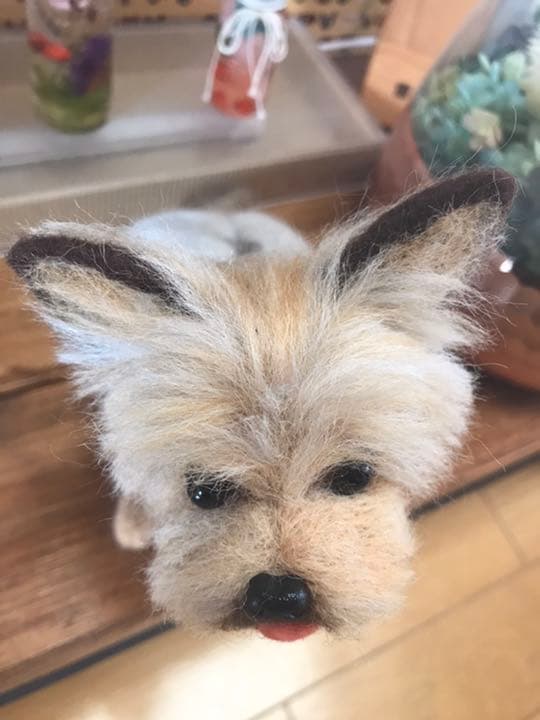 羊毛フェルト　ヨークシャテリア