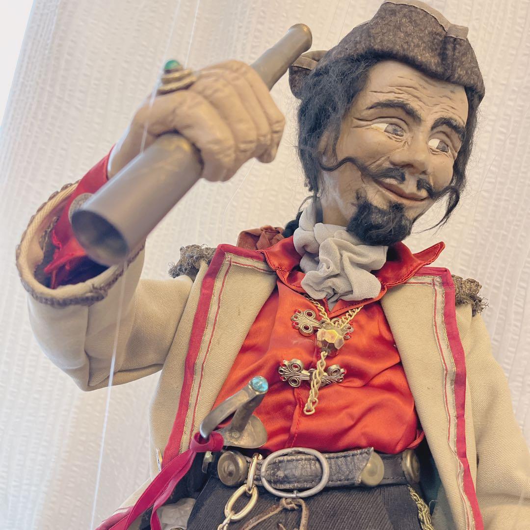 ハンドメイドマリオネット　海賊あやつり人形　ザルツブルグアンティーク