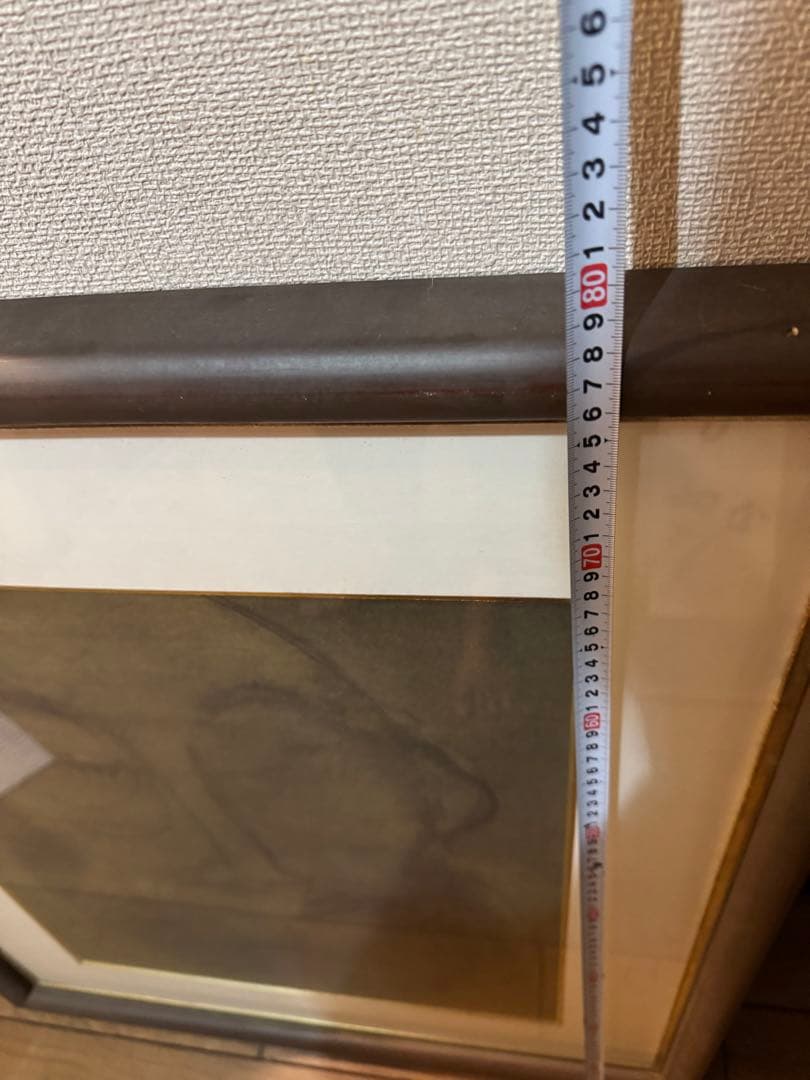 古田安絵画 木製フレーム