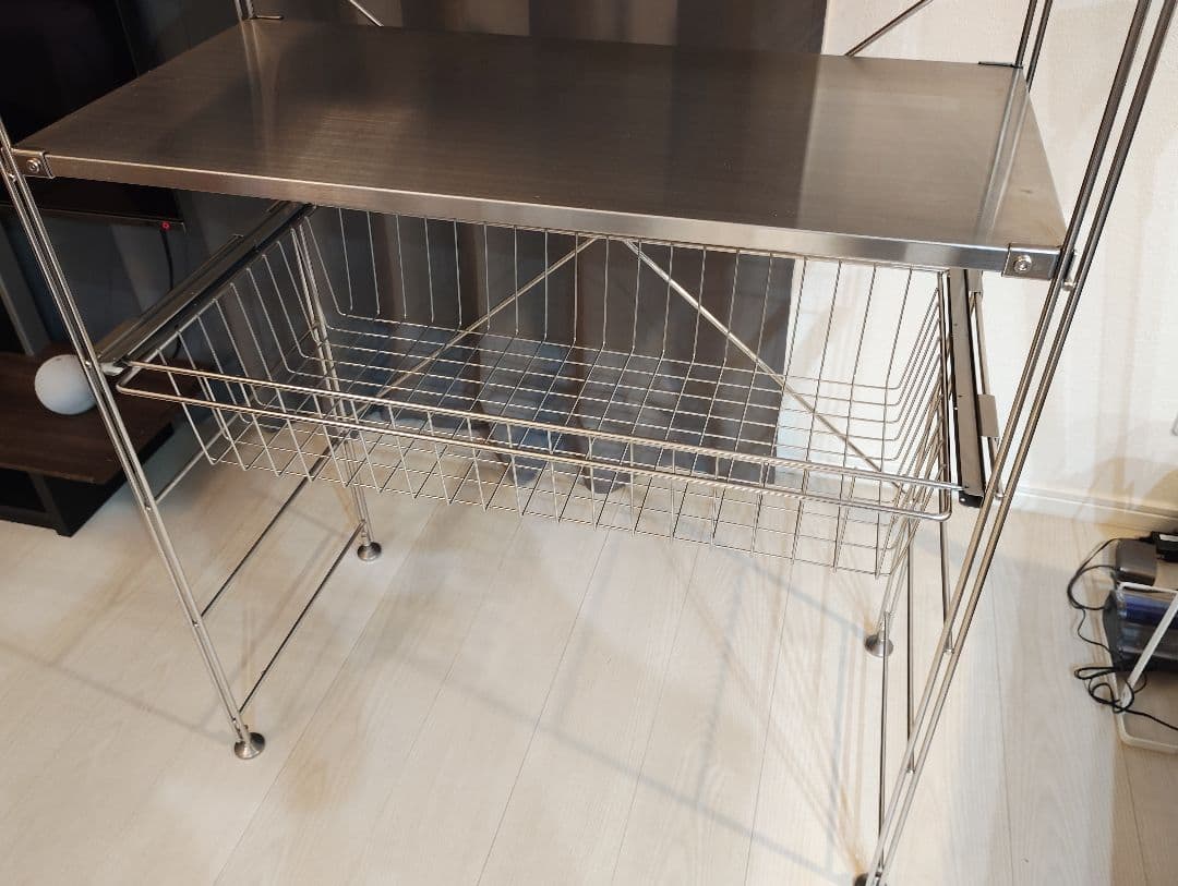 【IDさま】無印良品　ステンレスユニットシェルフ キッチン ラック