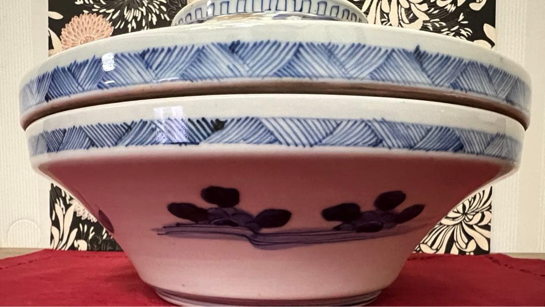 骨董　古伊万里　色絵　蓋物　大鉢　食籠　重箱　菓子器　金彩　染付　福寿牡丹絵