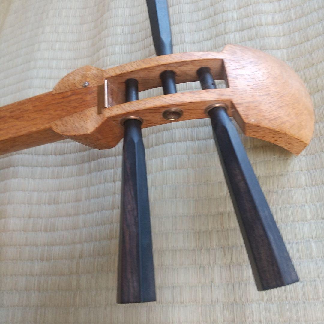 三味線本体 木製 茶色