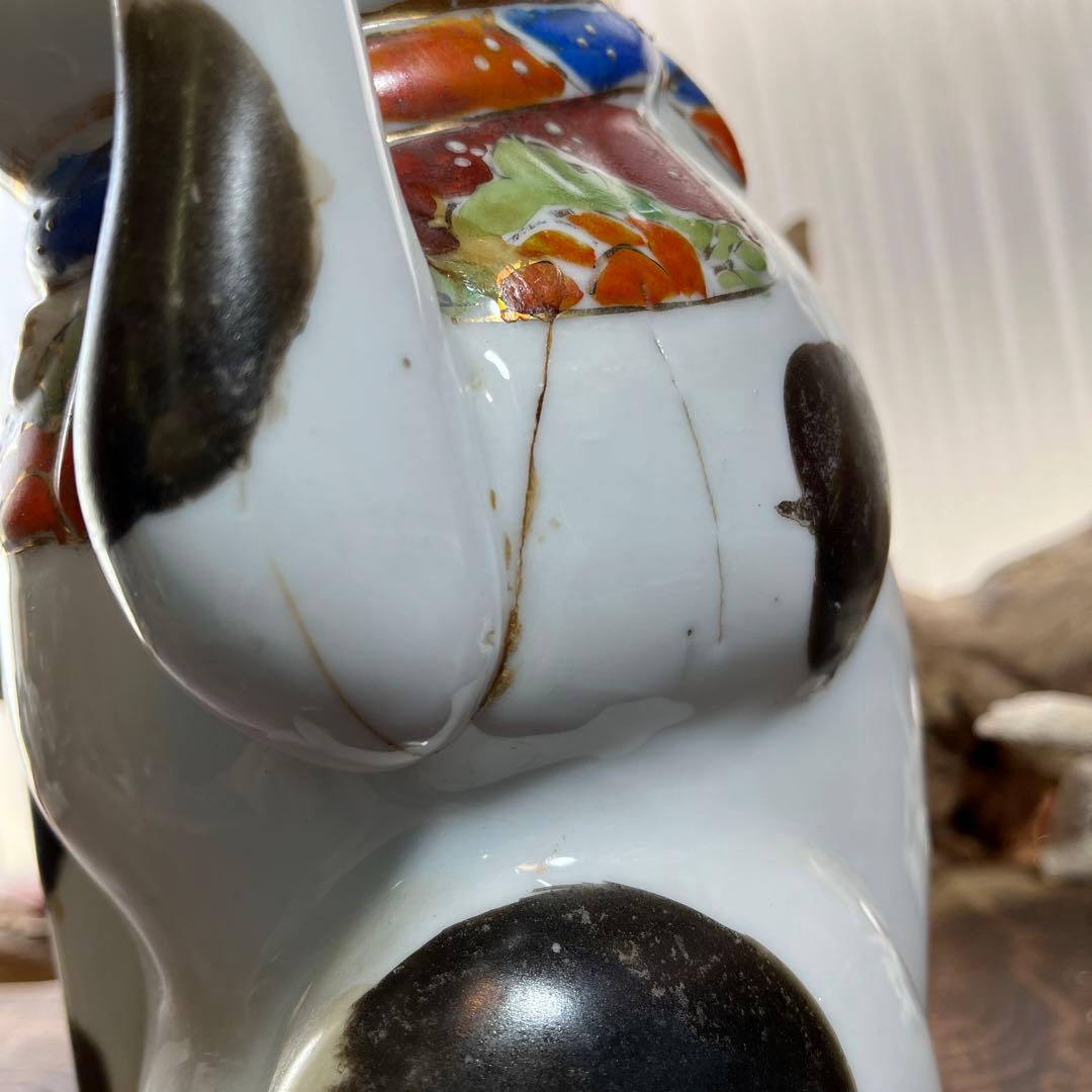 古瀬戸／招き猫／骨董／希少／縁起物／招き猫／ アンティーク／ヴィンテージ