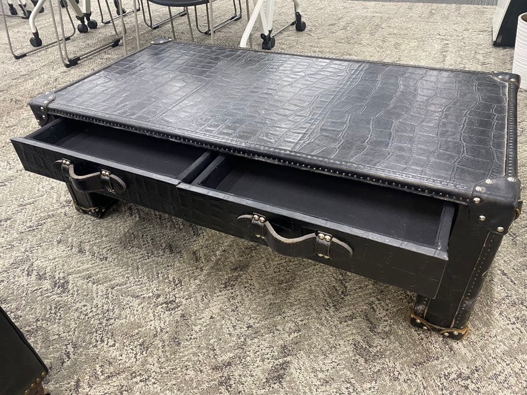 HALO クロコダイル調 センターテーブル(ビンテージ)