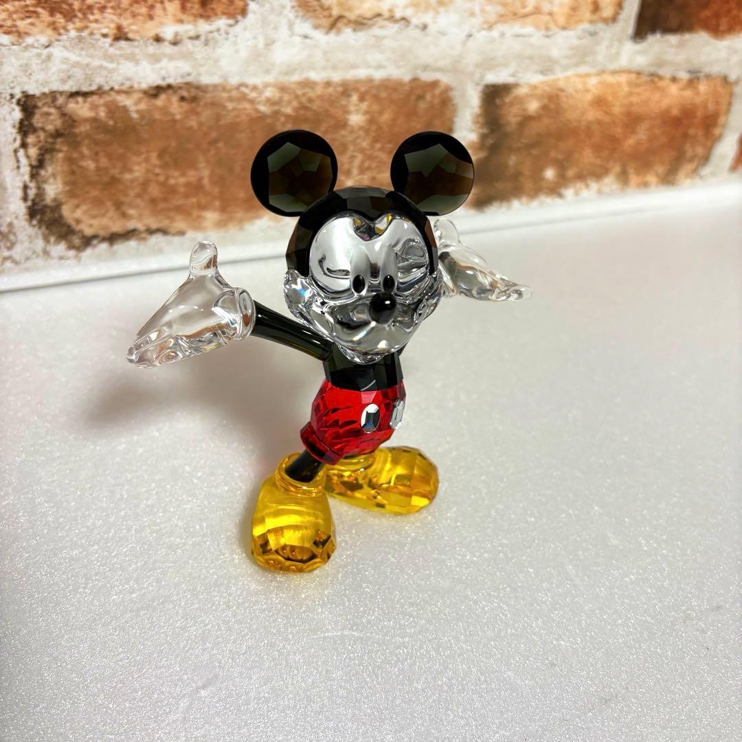 希少品 美品 スワロフスキー ディズニー ミッキーマウス クリスタル 証明書