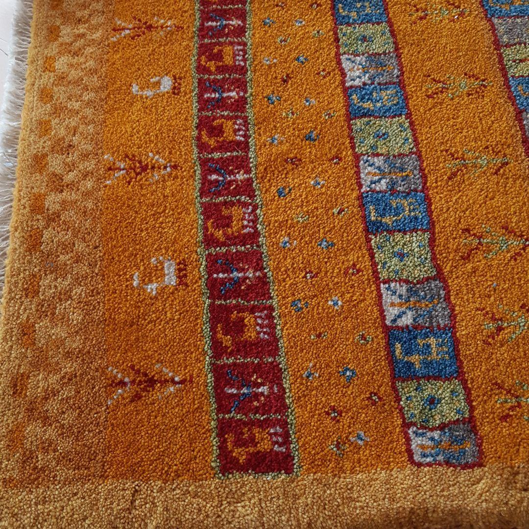 模様替え♪手織りラグ　太陽と月の光ギャッベ　玄関マット