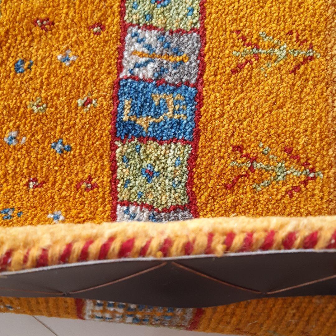 模様替え♪手織りラグ　太陽と月の光ギャッベ　玄関マット