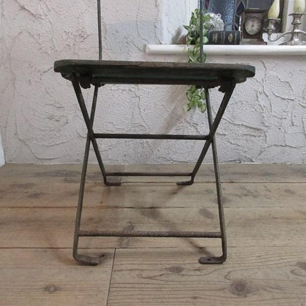 イギリス アンティーク 家具 フォールディングチェア 折り畳み式 英国