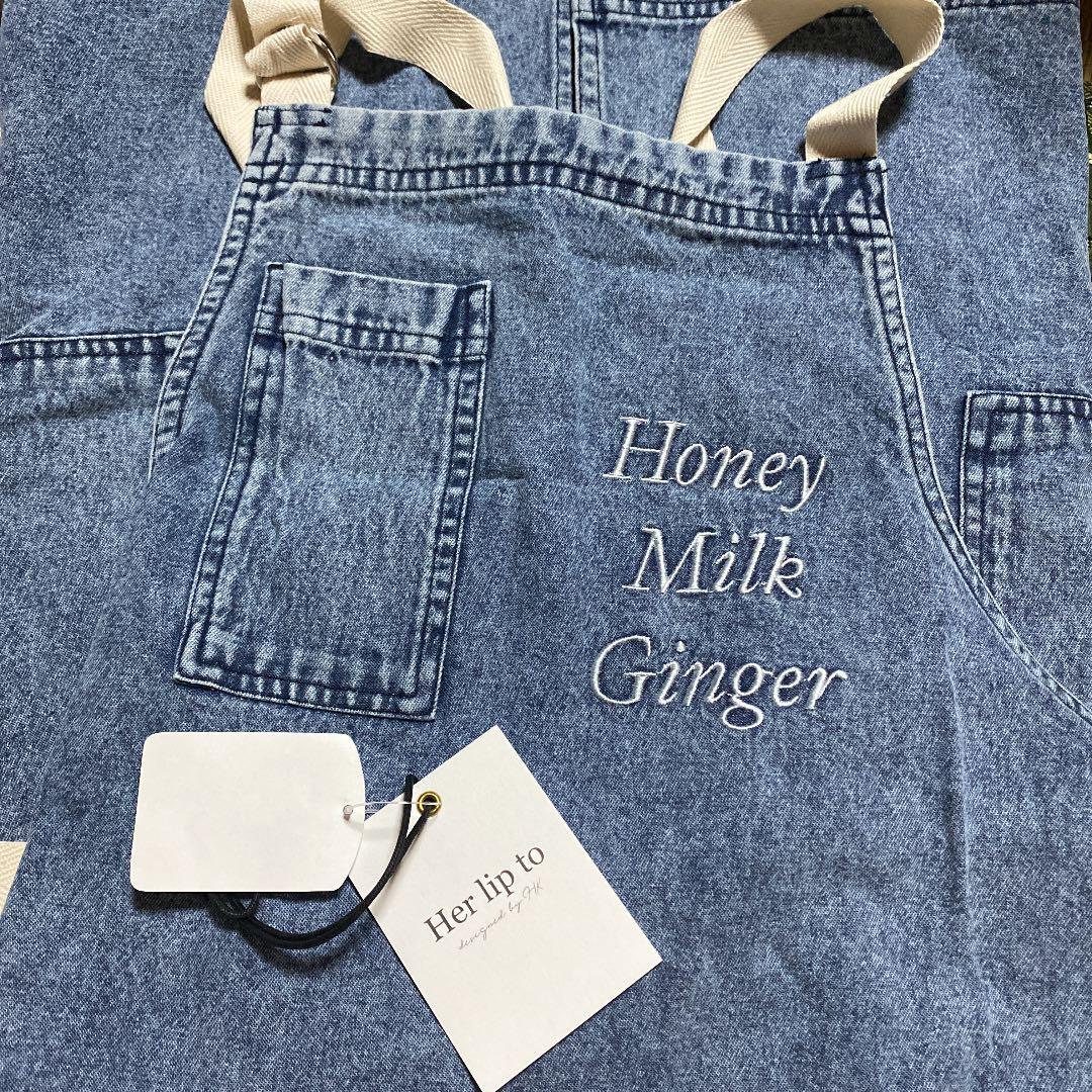エプロン・三角巾 herlipto Washed Denim Apron