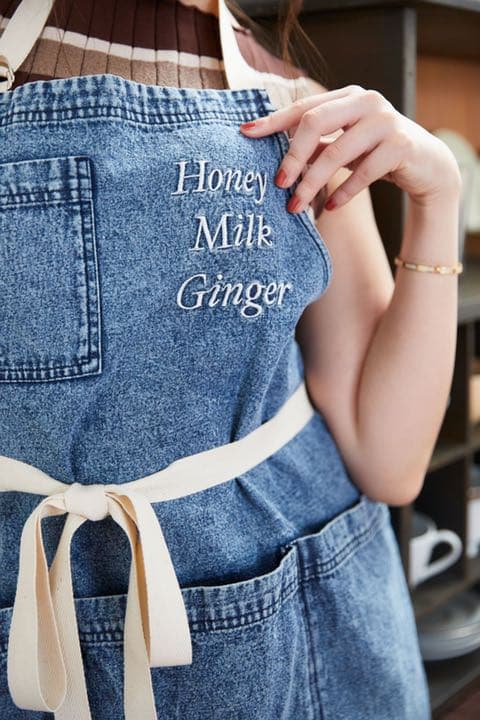 エプロン・三角巾 herlipto Washed Denim Apron