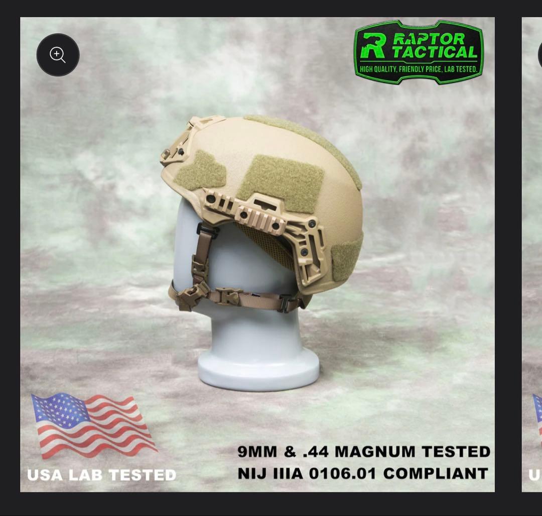 Raptor Tactical 防弾ヘルメット