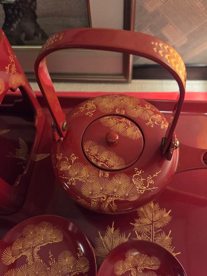 屠蘇器　松竹梅　三揃い