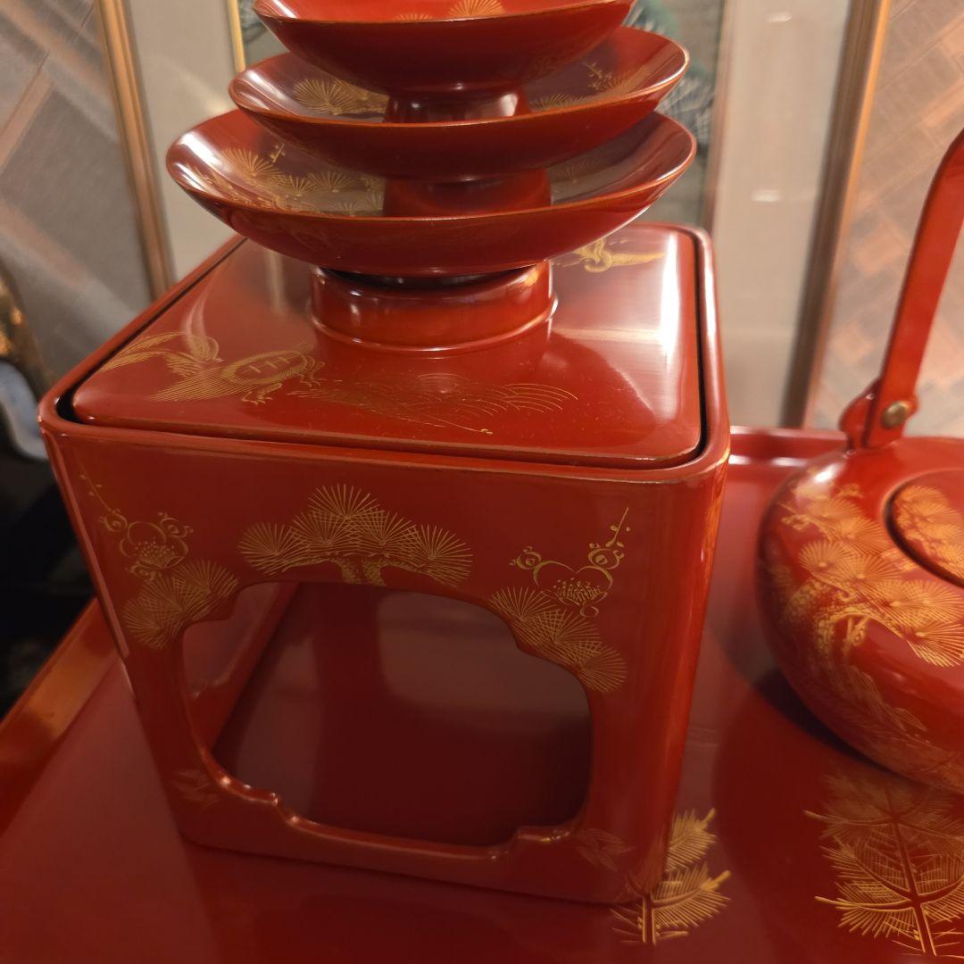 屠蘇器　松竹梅　三揃い