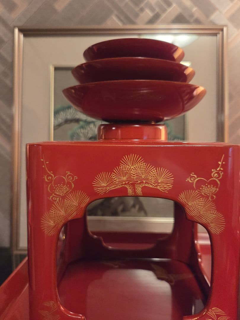 屠蘇器　松竹梅　三揃い