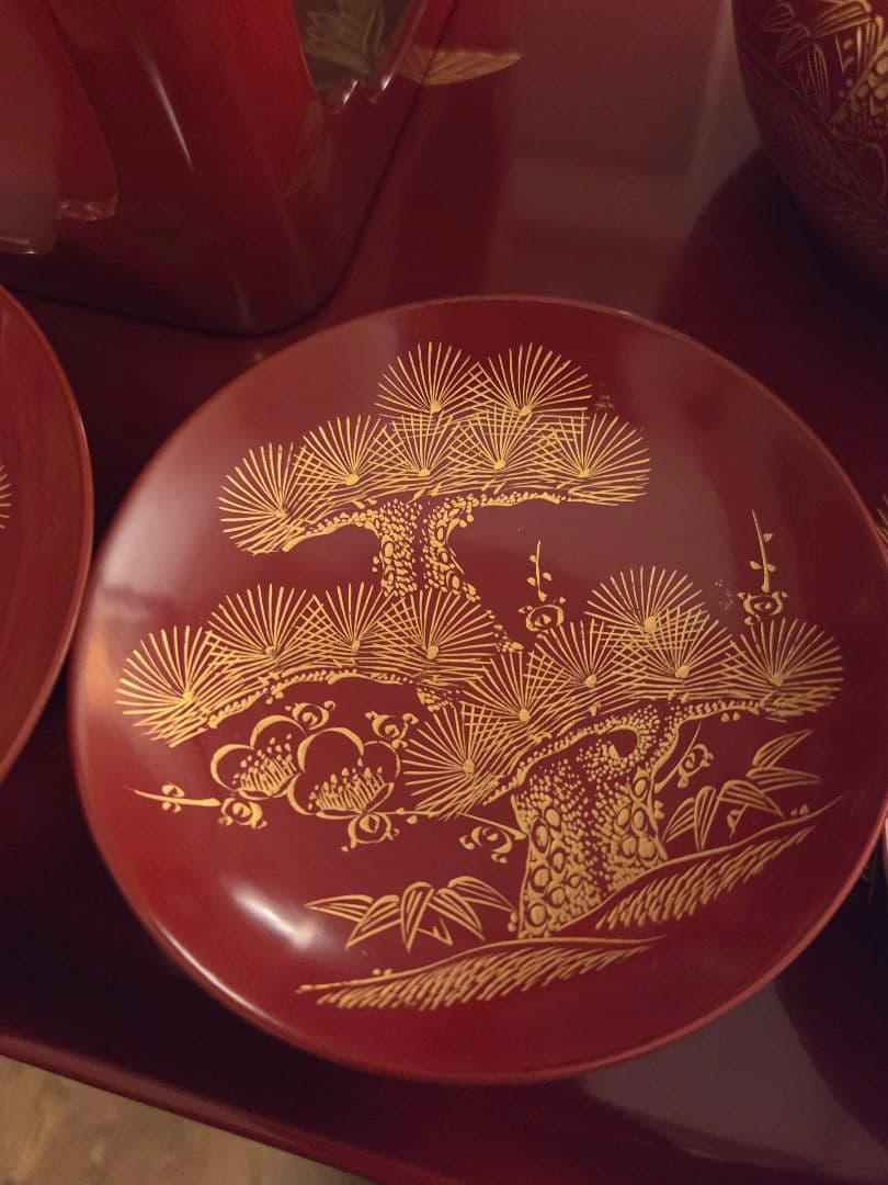 屠蘇器　松竹梅　三揃い