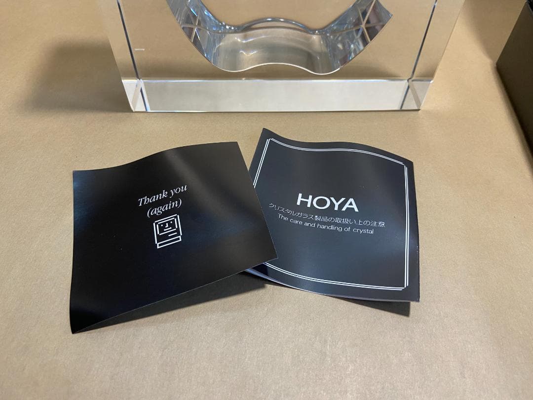 Apple 非売品 HOYA製クリスタルガラス オブジェ