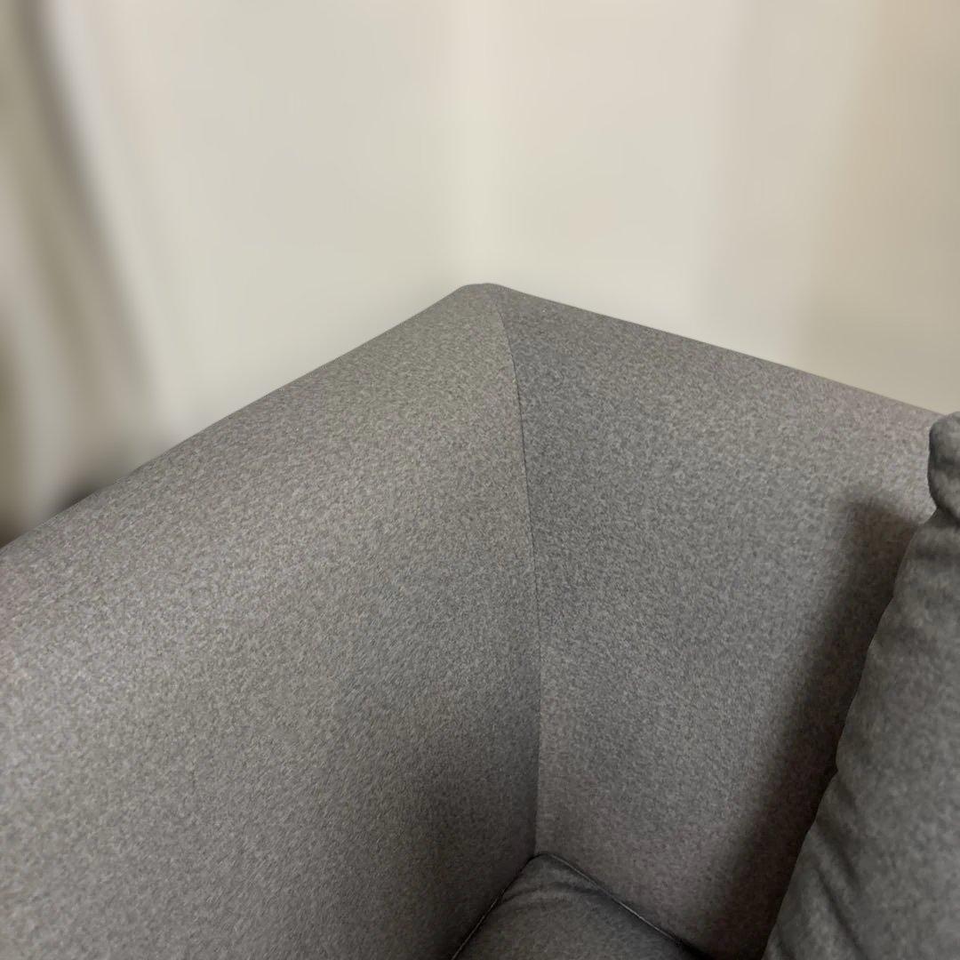 プルーフテックス L型 コーナーカウチソファ グレー クッション4個付き