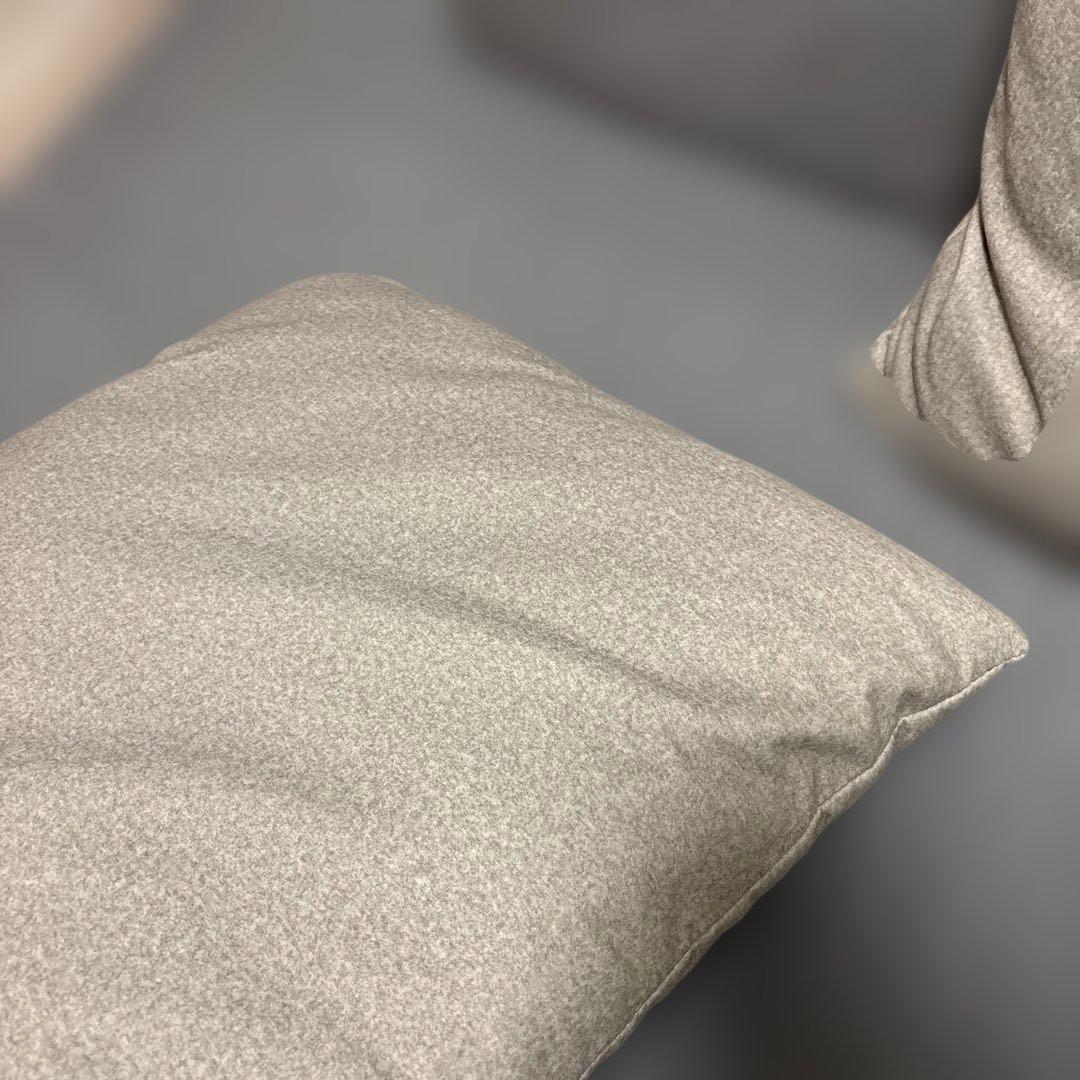 プルーフテックス L型 コーナーカウチソファ グレー クッション4個付き