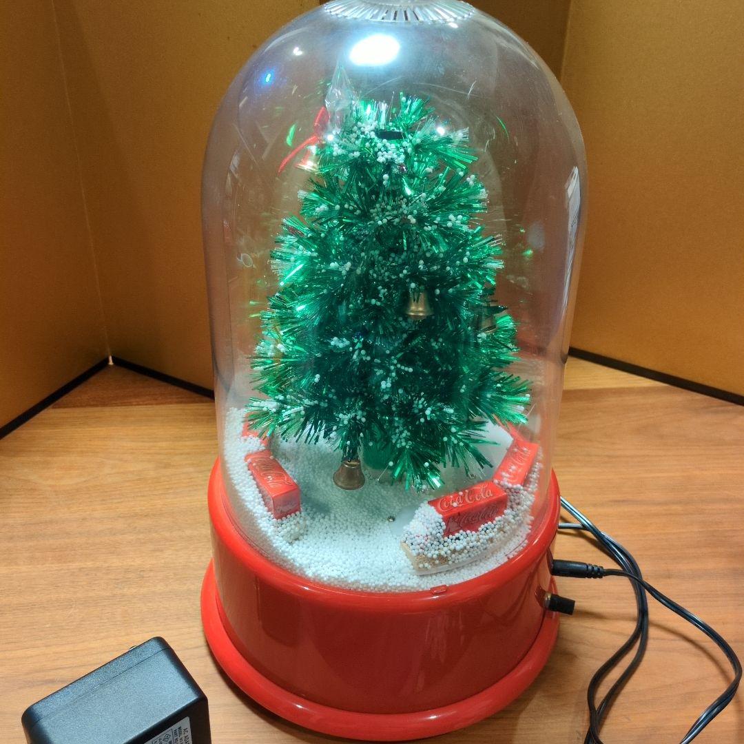 コカコーラ クリスマスツリー型スノードーム Coca-Cola 非売品 完動品