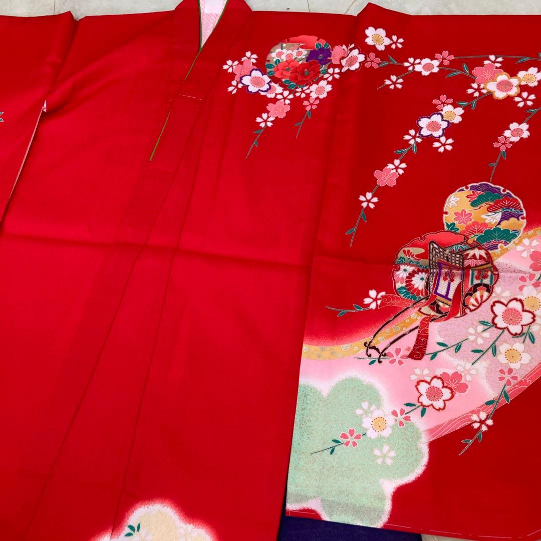 【新品】ポリエステル　四つ身　絵羽