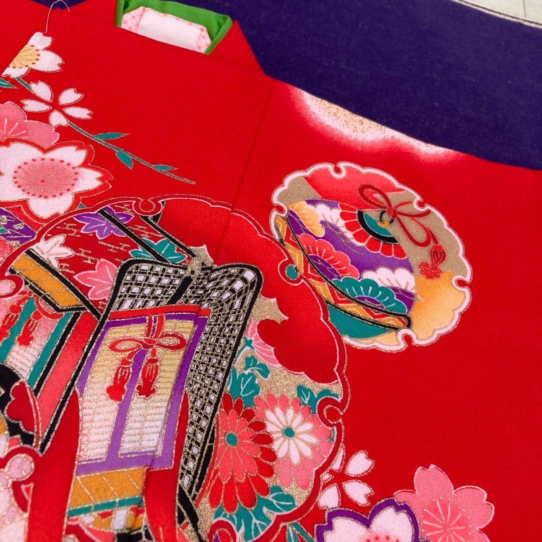 【新品】ポリエステル　四つ身　絵羽