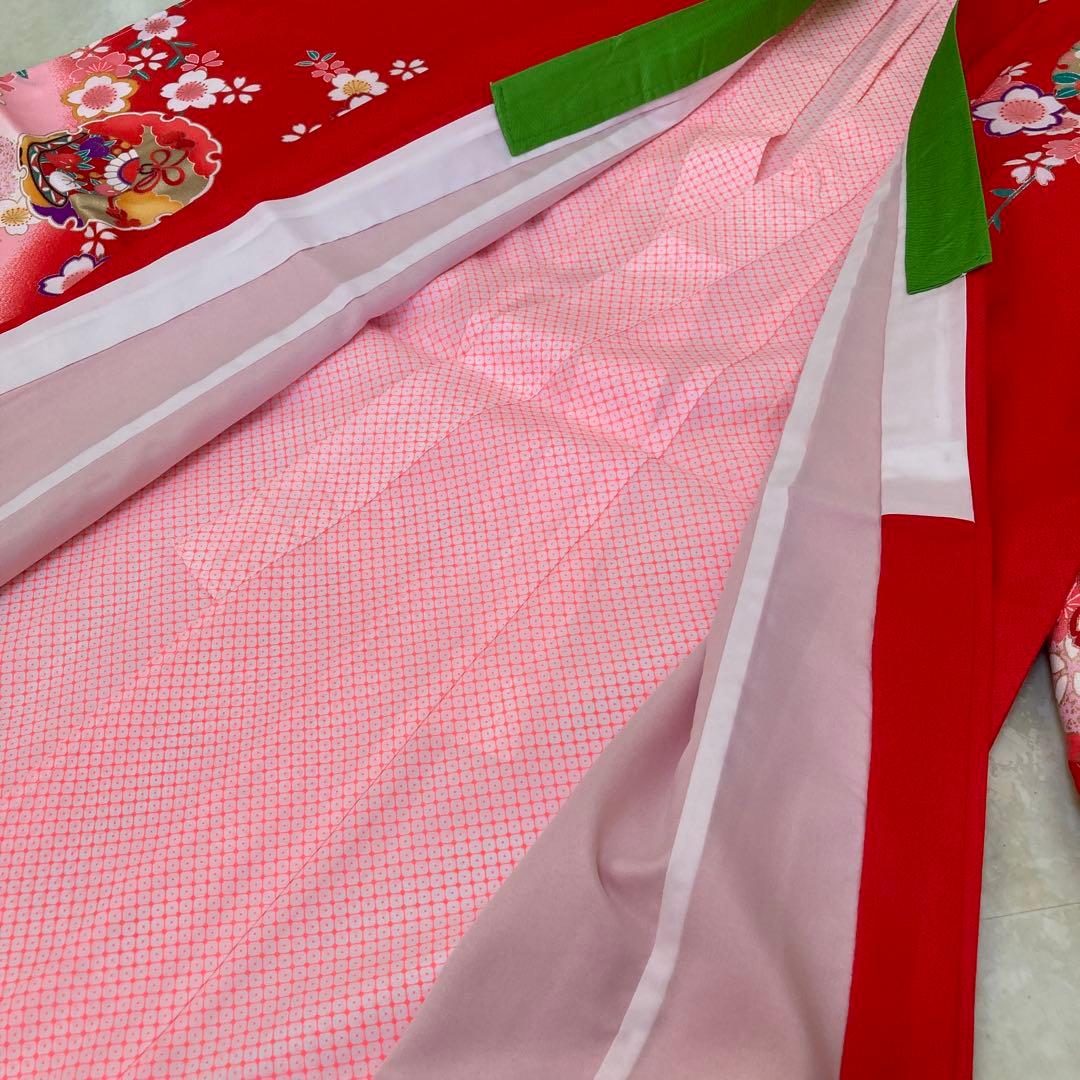 【新品】ポリエステル　四つ身　絵羽