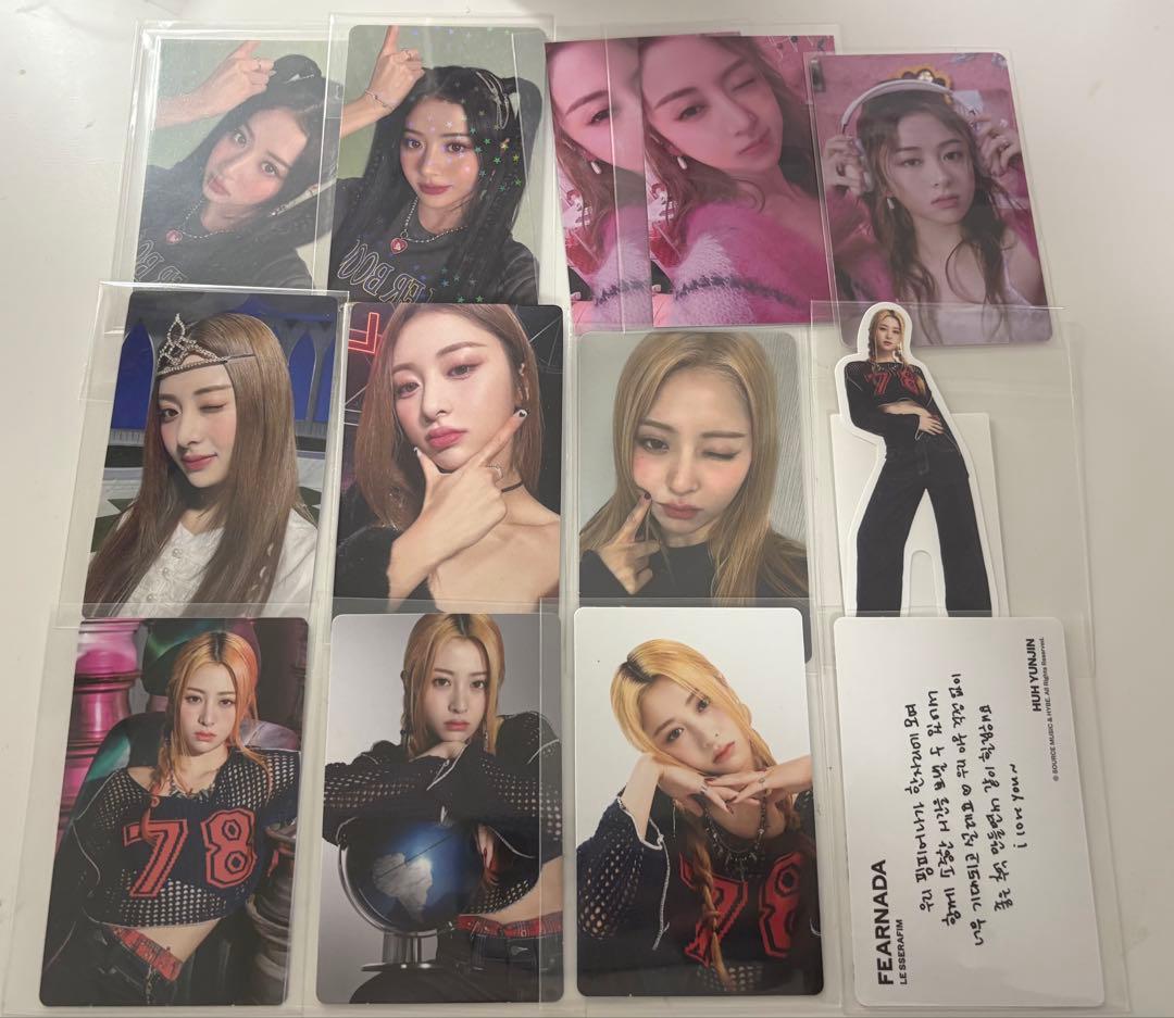 le sserafim トレカ ユンジン まとめ売り12枚 ステッカー - メルカリ