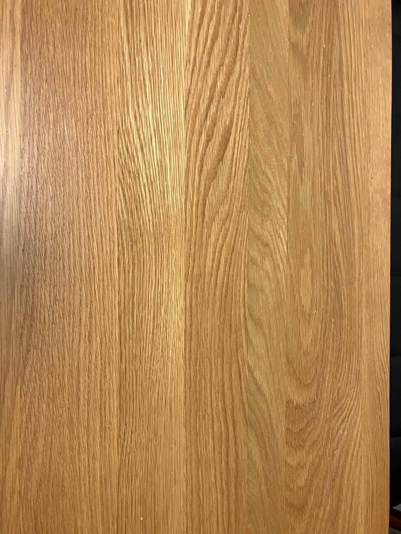 無印良品　無垢材デスク　デスク オーク材 事務机 引き出し付き　学習机