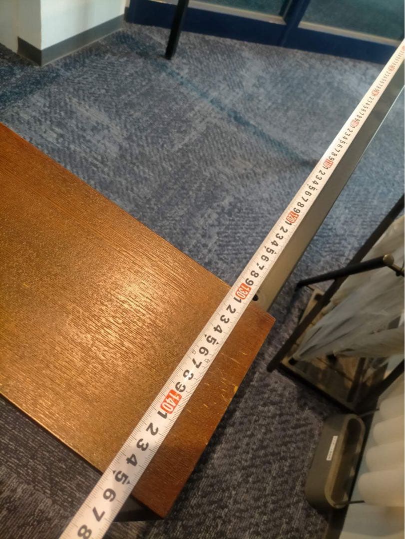 ガラス天板 木製脚 テーブル　ダイニングテーブルのみ