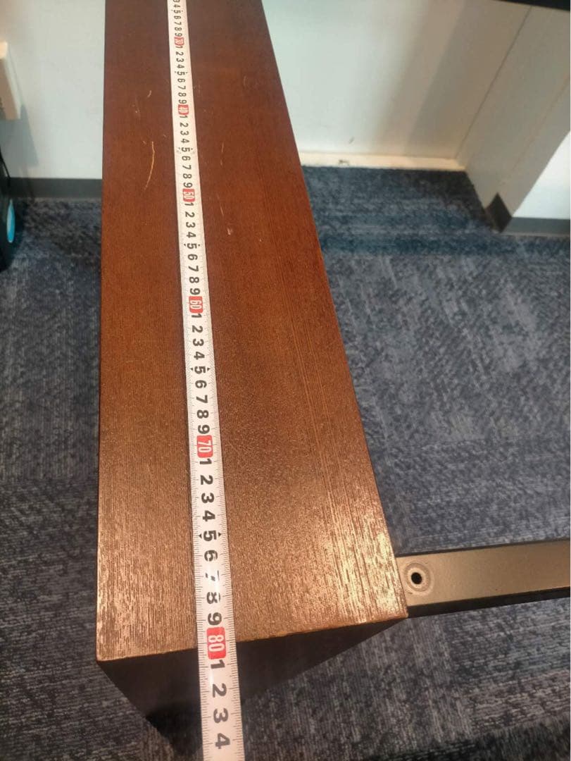 ガラス天板 木製脚 テーブル　ダイニングテーブルのみ