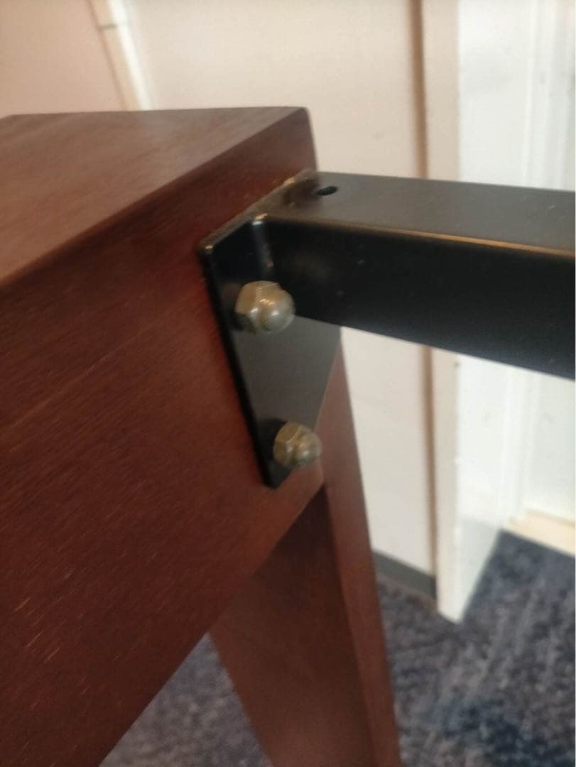 ガラス天板 木製脚 テーブル　ダイニングテーブルのみ