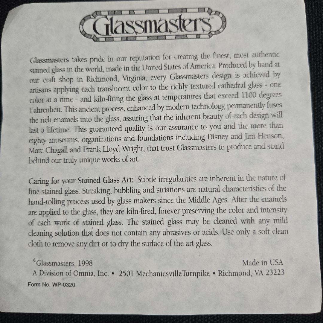 トーマスキンケード　ヴィンテージステンドグラス平和の光【新品】