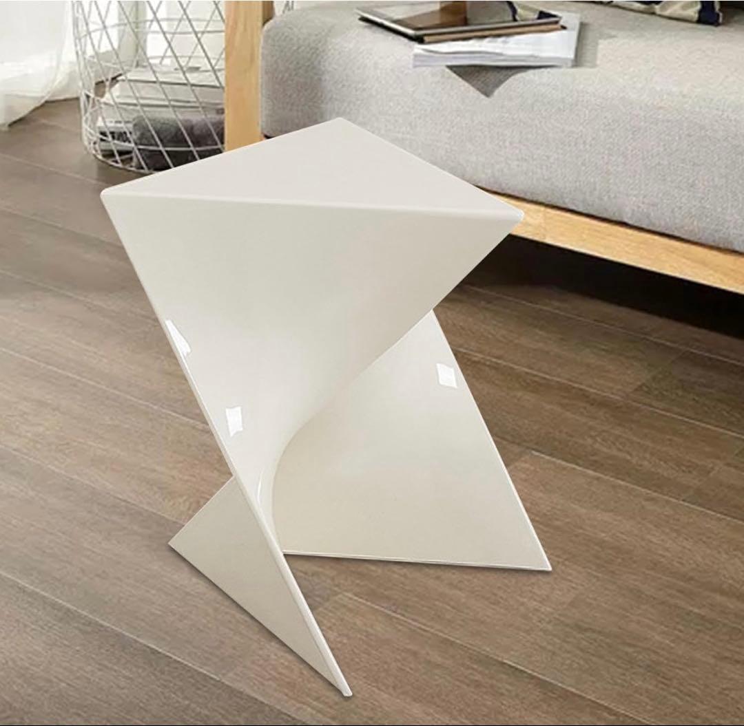 NOCE スツール ホワイト 幾何学スツール