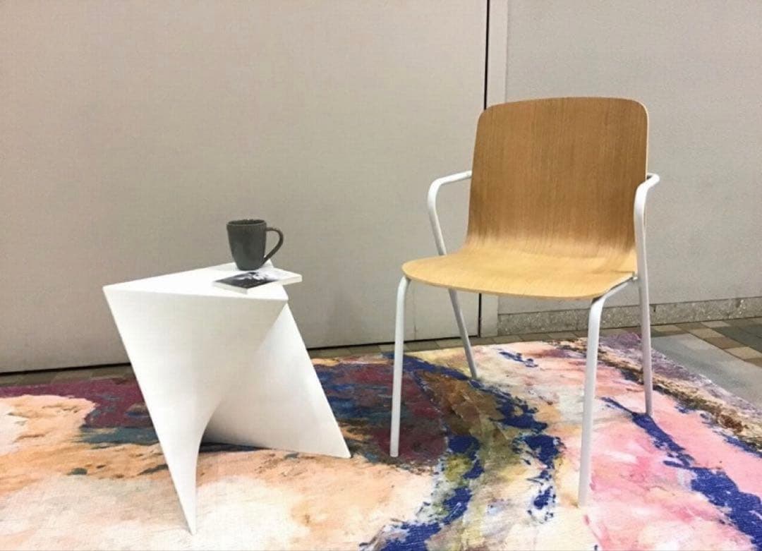 NOCE スツール ホワイト 幾何学スツール