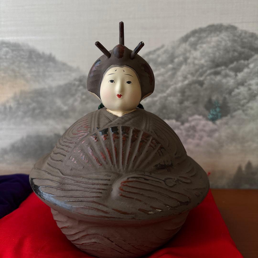 土鈴雛 古楽面師 石津玉秀作