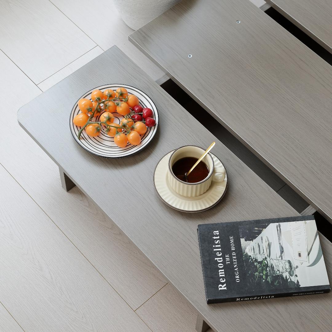 超人気！【幅120cm】ベッド ローベッド ステージベッド ベッドGray