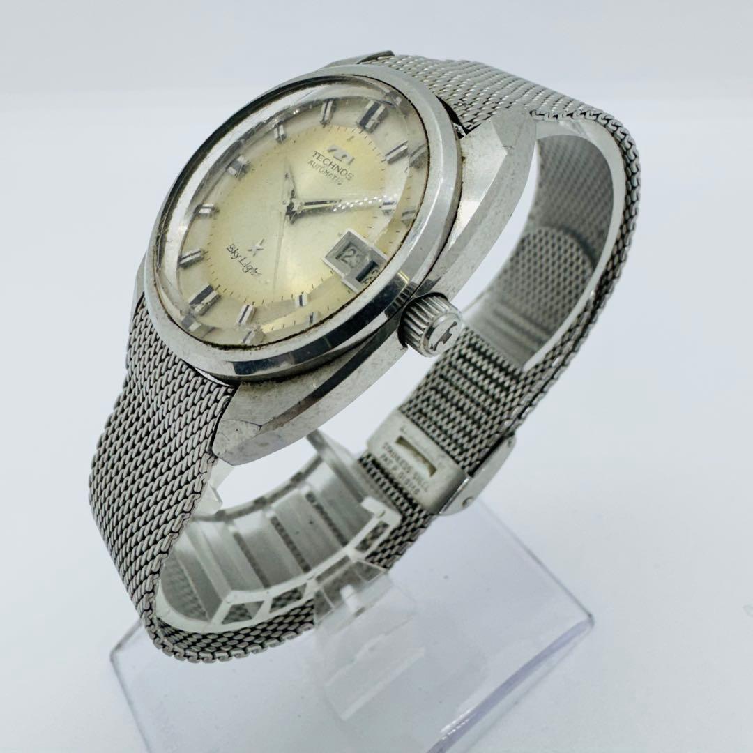✨TECHNOS✨テクノス✨SkyLight✨デイト✨AUTOMATIC✨腕時計