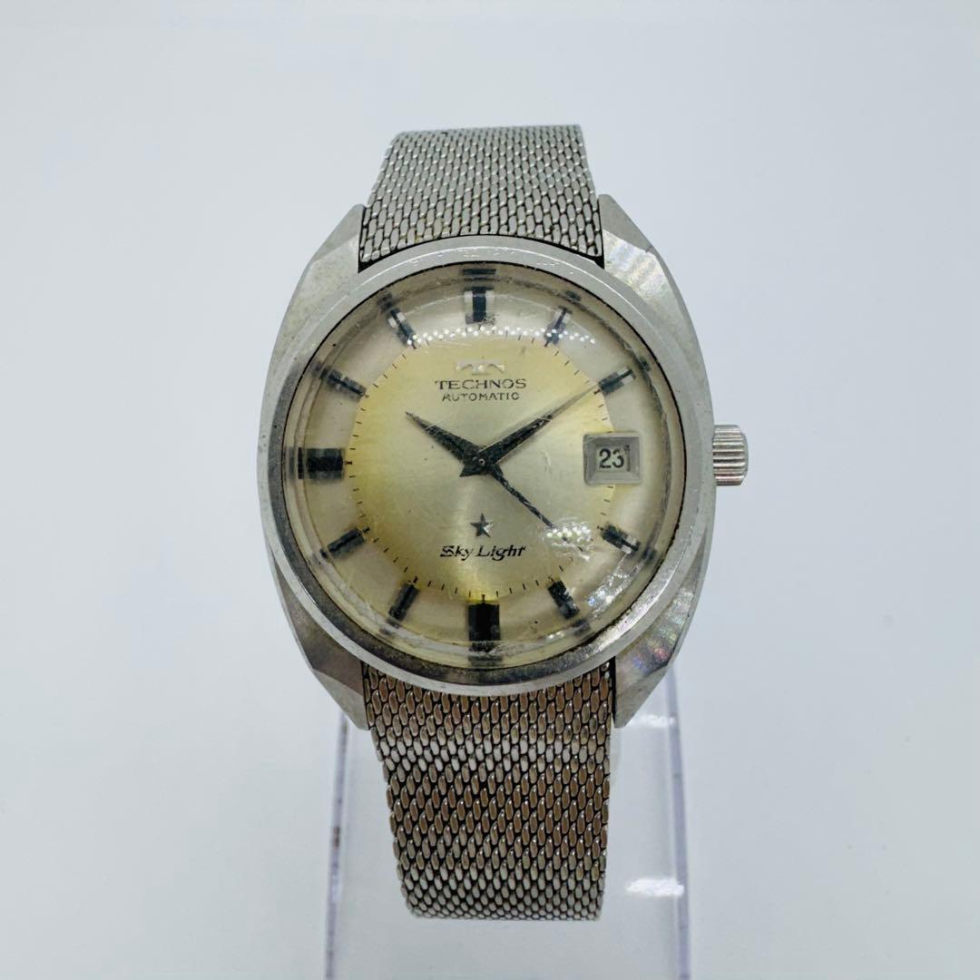 ✨TECHNOS✨テクノス✨SkyLight✨デイト✨AUTOMATIC✨腕時計